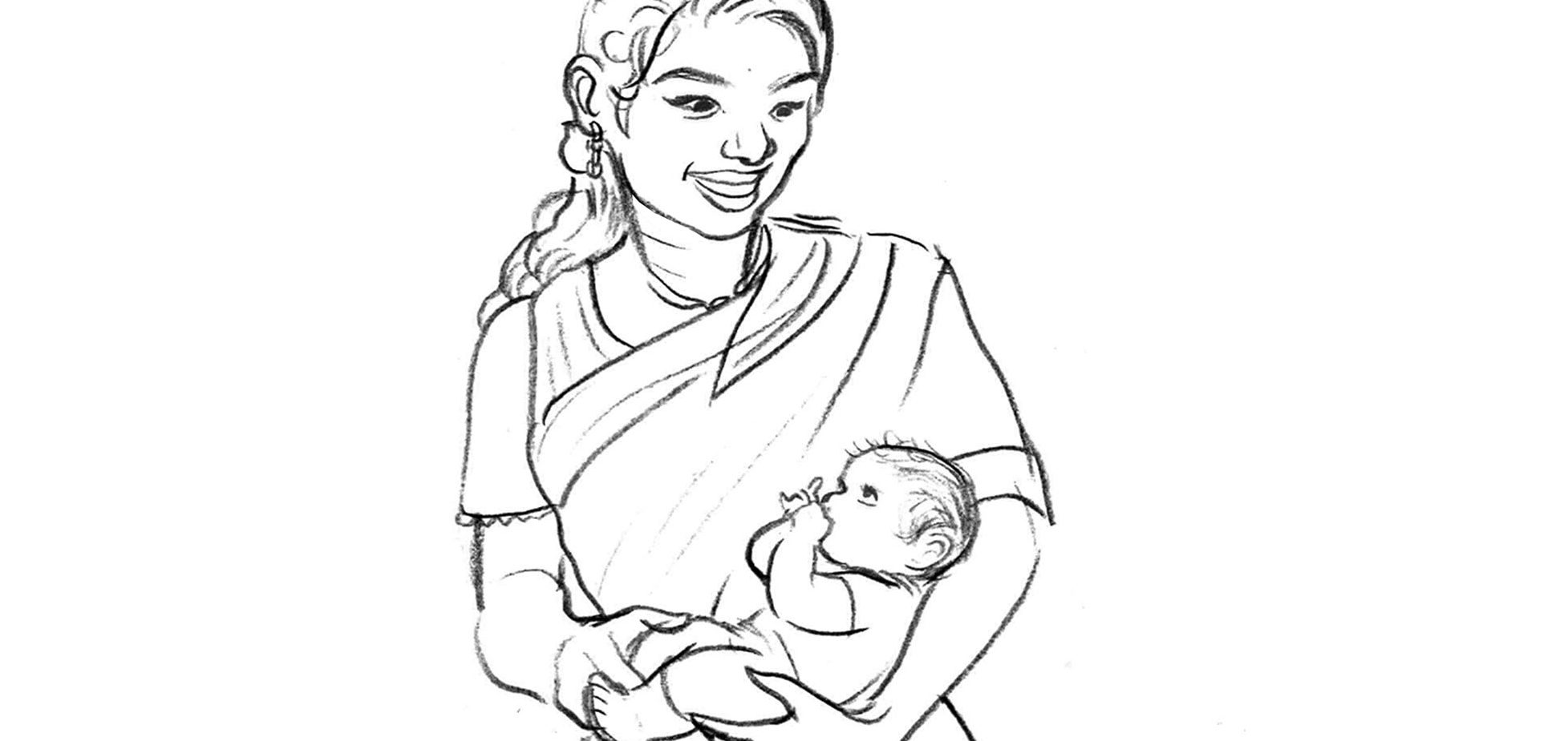 00x1250 Mother And Baby Illustration Baby Friendly Initiative