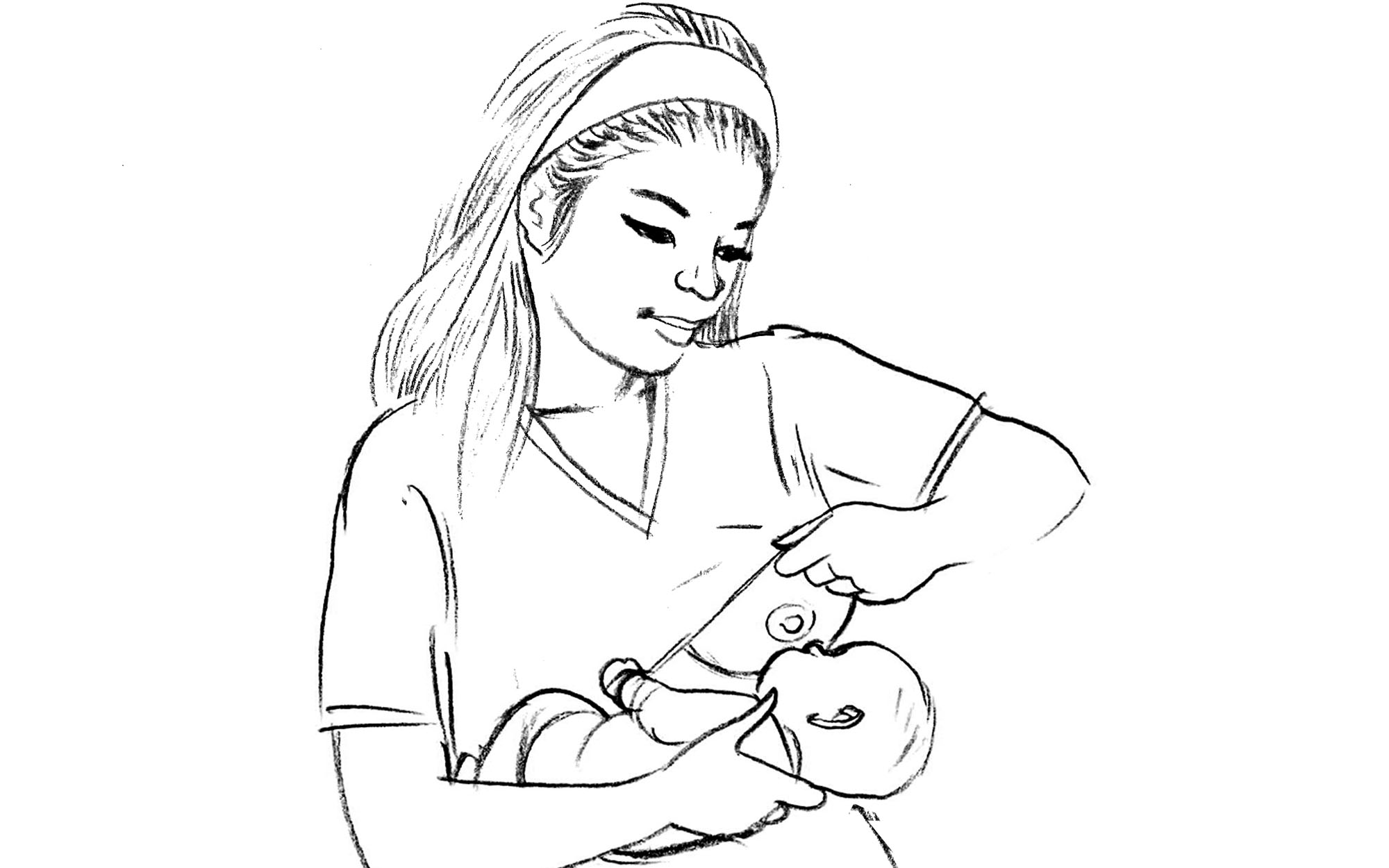 Top more than 212 breastfeeding sketch best