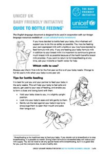 guide to bottle feeding