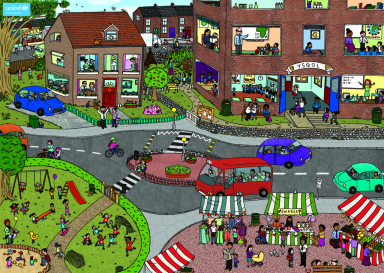 Find the Rights Poster Illustration