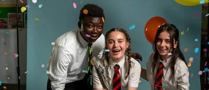 RRSA co-creation project imagery from Cockshut Secondary in Birmingham. The students were asked to represent their rights in a studio setting, producing magazine style imagery around child's rights.