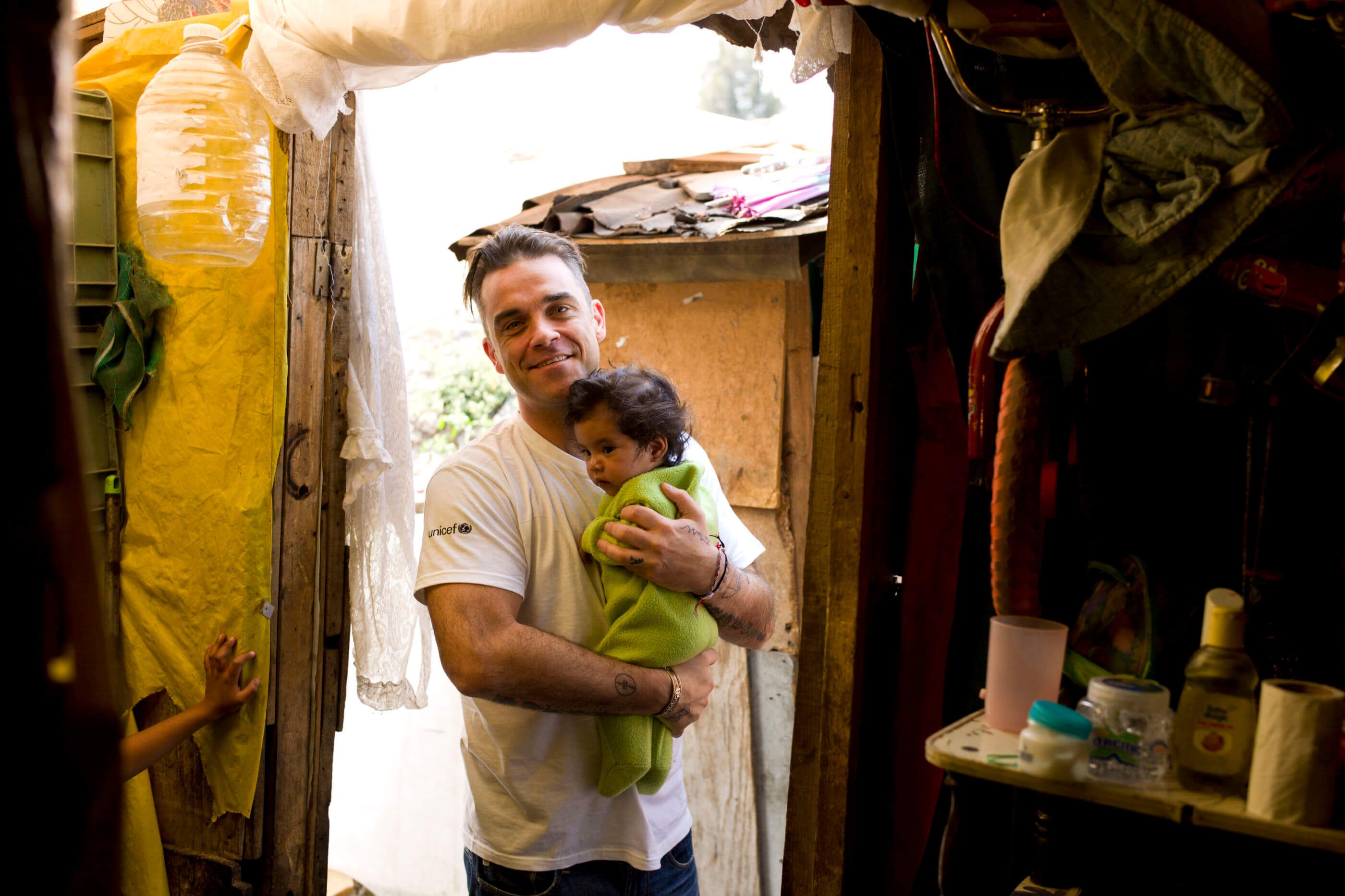 Robbie Williams, UNICEF Soccer Aid, Mexico City, Mexico, April 16, 2012.