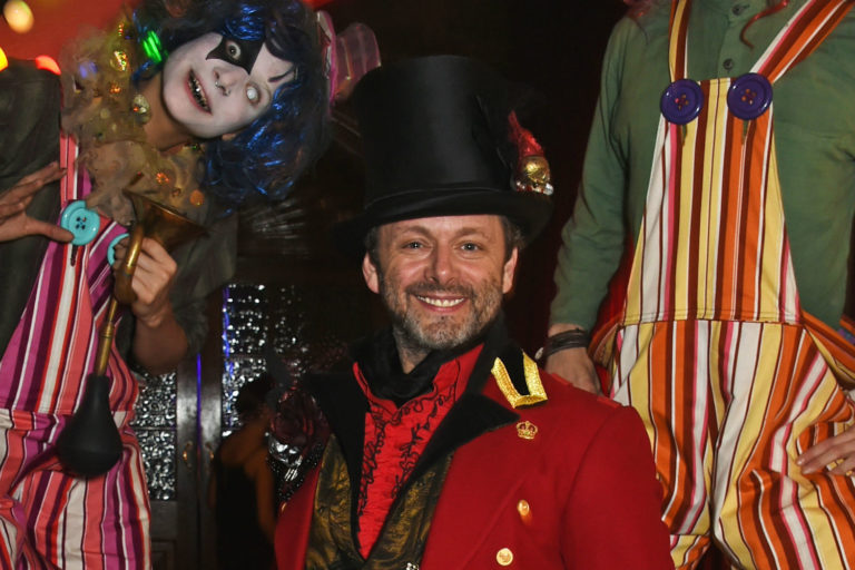Unicef UK Ambassador, Michael Sheen as a circus ringmaster at the Halloween Ball. Unicef UK 2015 Bennett