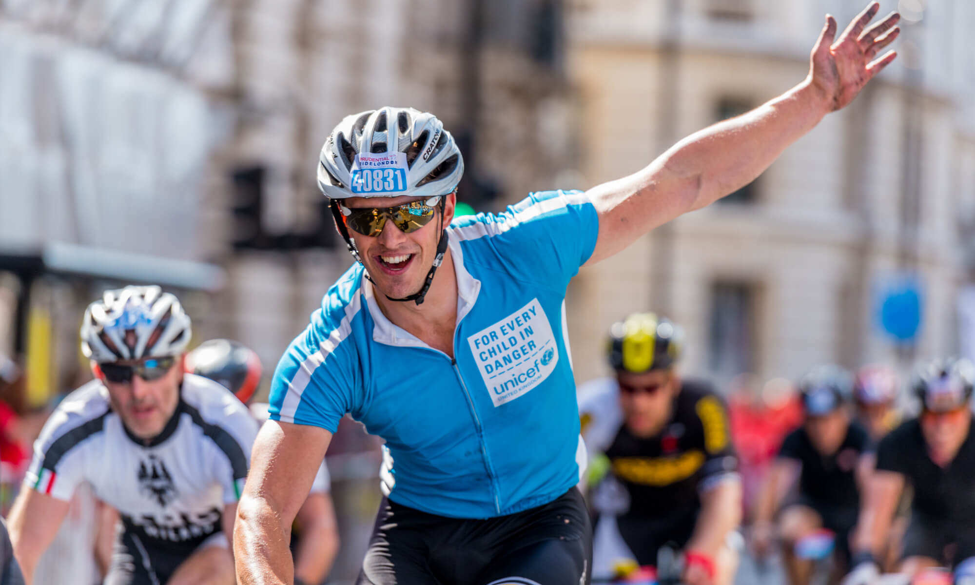 Sign up for a charity cycling event with Team Unicef