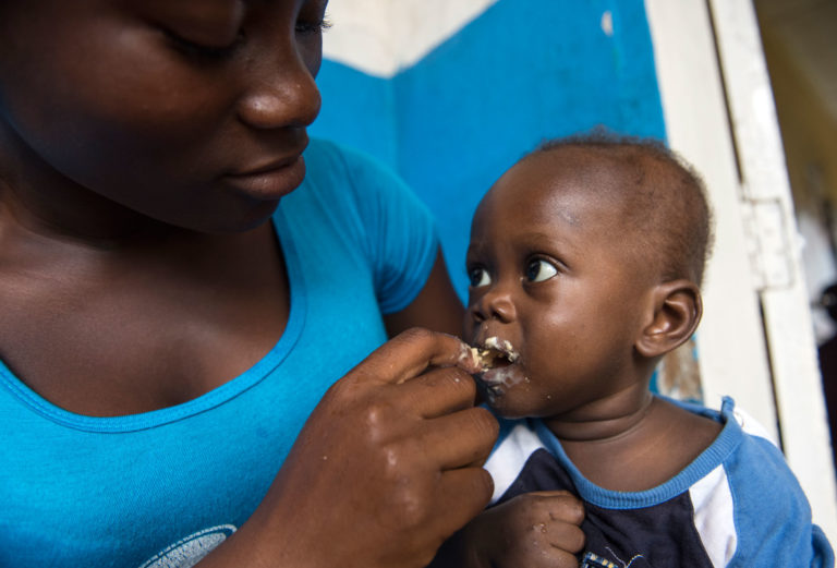 Your donation can help feed a child's future in Liberia - donate now. Unicef/2017/Maule-ffinch