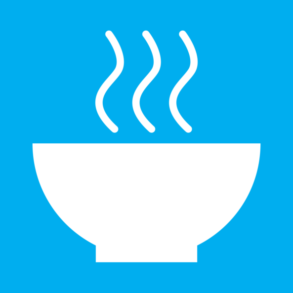 Graphic icon to represent food
