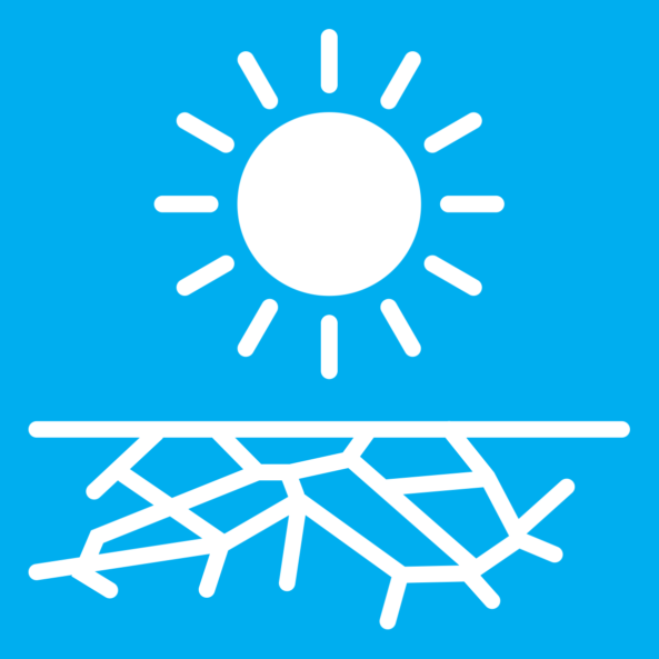 Graphic icon to represent drought