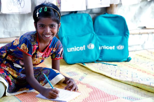 Rohingya refugee 11-year-old Usmaera is supported by Unicef Gifts in Wills - Unicef UK Legacy
