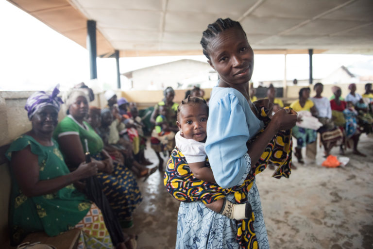 Yassah with her 6-month-old baby, Watta at a Unicef nutrition workshop. Find out more about leaving a gift in your Will in our Gifts in Wills guide