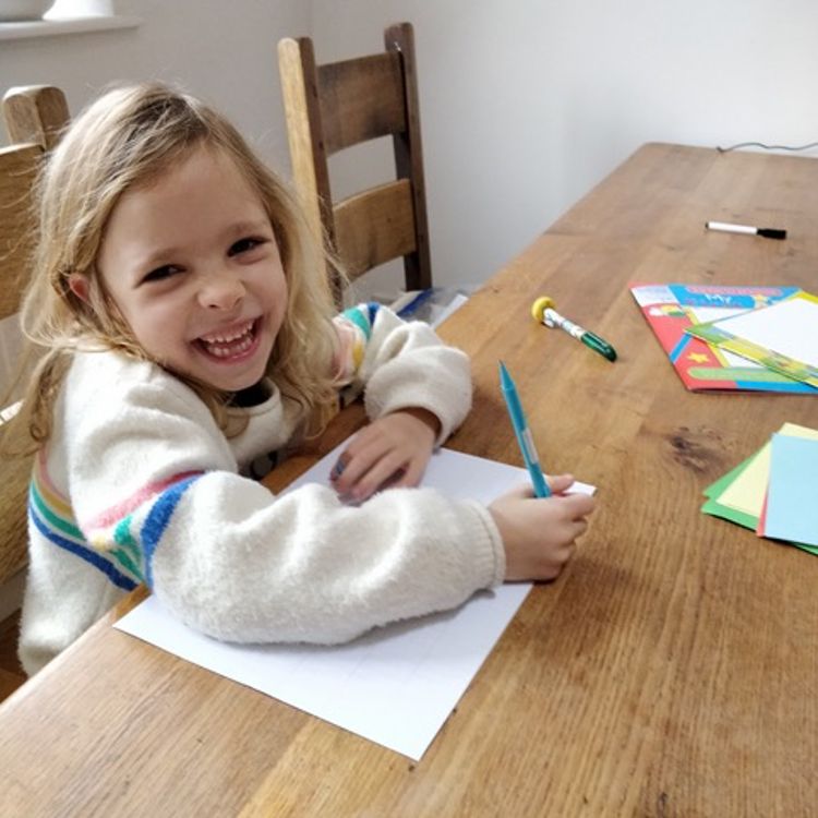 Doing schoolwork at home