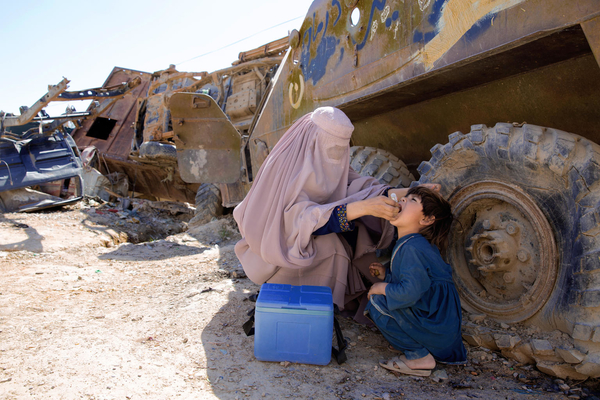 Afia, 19, is one of 70,000 committed polio workers in Afghanistan.