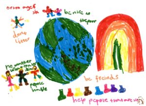 Reimagine a Kinder World by Orson, age 6