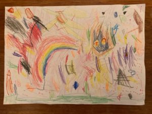 Reimagine a Kinder World by Arthur & Sophie, age 4