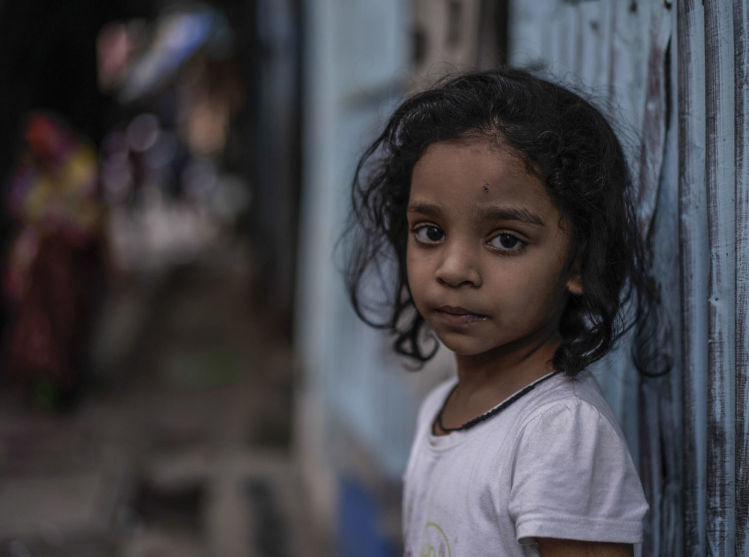 Girl in Mumbai, India during COVID-19 pandemic