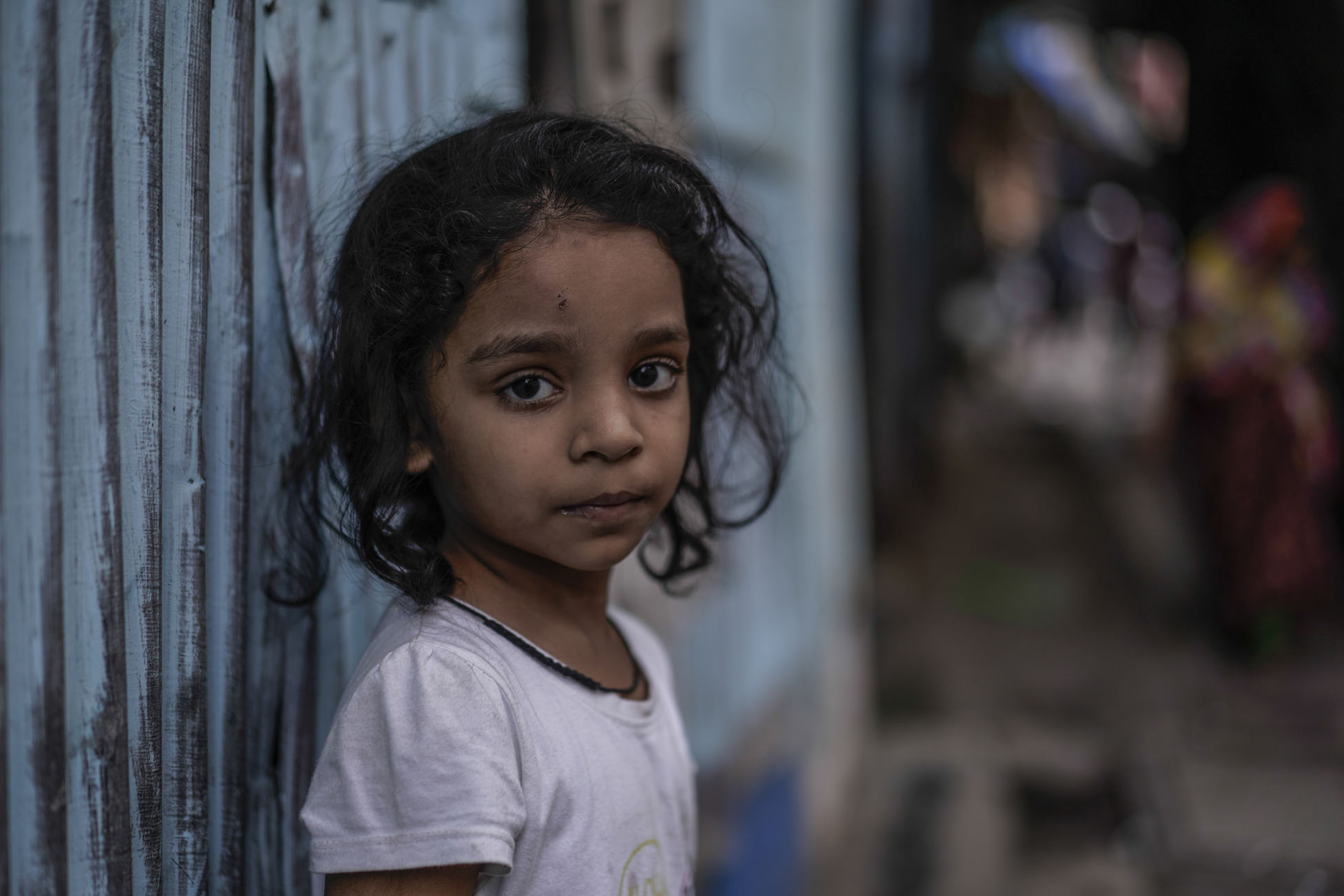 Girl in Mumbai, India during COVID-19 pandemic