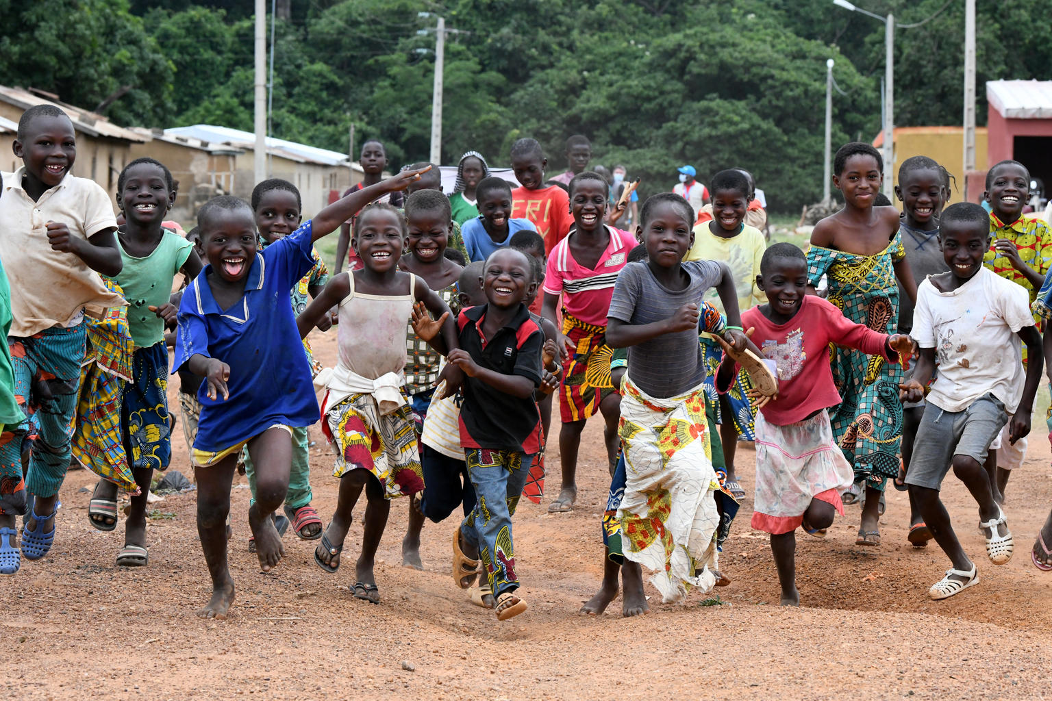 Smiling children in the village of Kpatrakaha