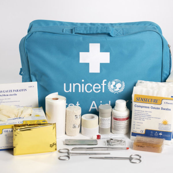 Emergency first aid kit including supplies