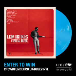 BLUE22_03_Blue Vinyl Social 1_1_Leon Bridges Album cover for Leon Bridges Coming Home