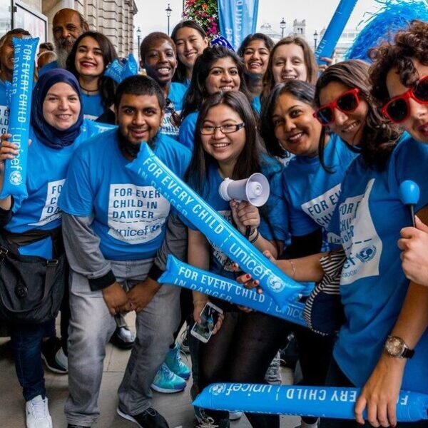 Group of UNICEF fundraisers