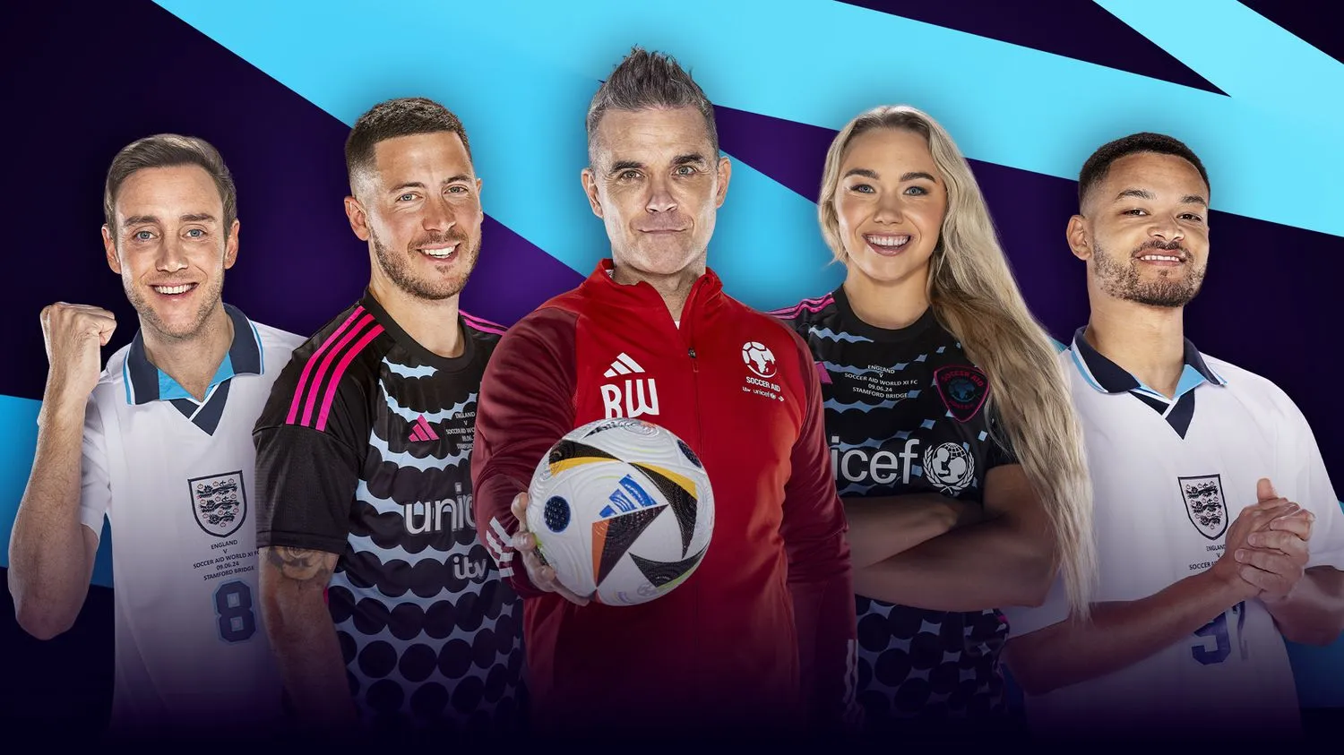 Stars and footballers lined up for Soccer Aid 2023.